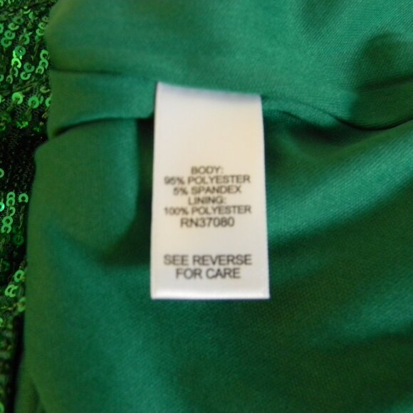 Green Sequin Top Plus Sz 18/20 Cato Short Sleeve NWT - Picture 6 of 7